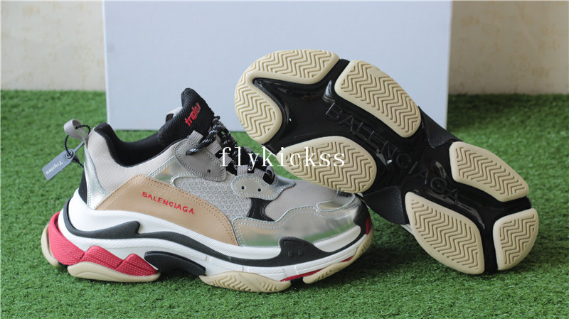 Balenciaga Triple S Sneaker Trainer Sliver Grey 2017